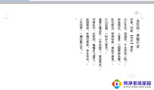 word文档字体竖向怎么设置 怎样在Word中设置文字竖向显示