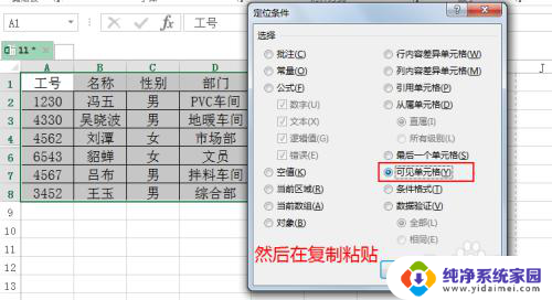 excel复制怎么不复制隐藏内容 Excel复制粘贴时隐藏数据不被复制的方法