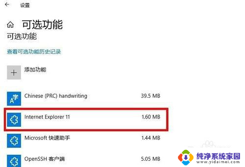 internet ecplorer怎么卸载 Windows10卸载Internet Explorer的方法