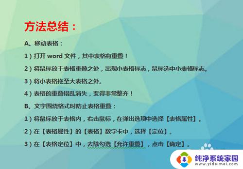 word表格重叠在一起了怎么分开 word表格重叠错乱如何调整