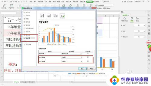 同比环比excel表格制作 环比销量图表