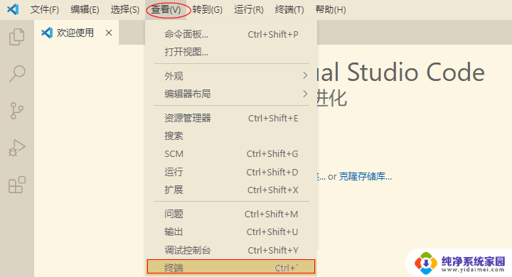 怎么在vscode打开终端 VScode打开终端的快捷键是什么