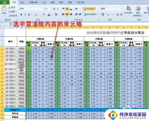 如何一键清除excel表格内的内容 如何快速清除Excel表格中的数据