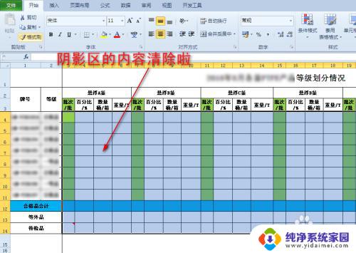 如何一键清除excel表格内的内容 如何快速清除Excel表格中的数据