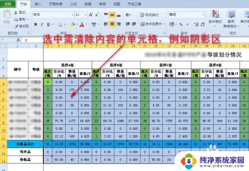 如何一键清除excel表格内的内容 如何快速清除Excel表格中的数据