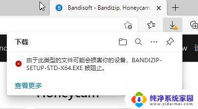 windows10由于此类型的文件可能会损害你的设备 Win10中edge阻止文件损害设备的解决方法