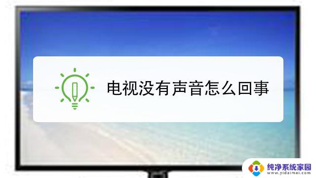 电视为什么会没有声音 电视机画面有声音没有