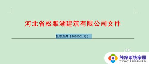 word文档中怎么加横线 Word中插入水平线的方法