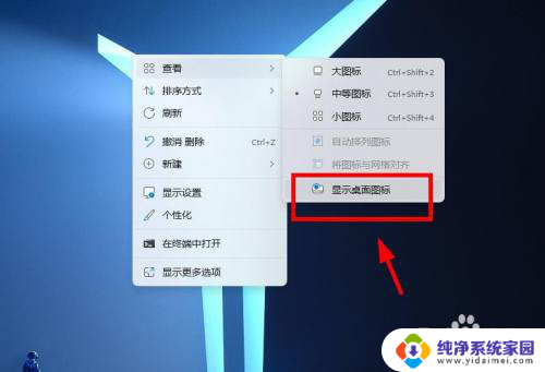 win11文件夹图标怎么不显示里面的内容 怎么在Win11系统中隐藏桌面图标