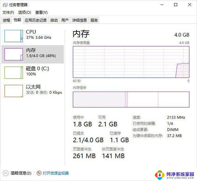 家用电脑4g内存够不够用 4G内存Win10系统运行慢