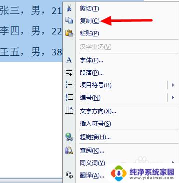 word怎么转成excel 快速将Word文本转换成Excel的步骤