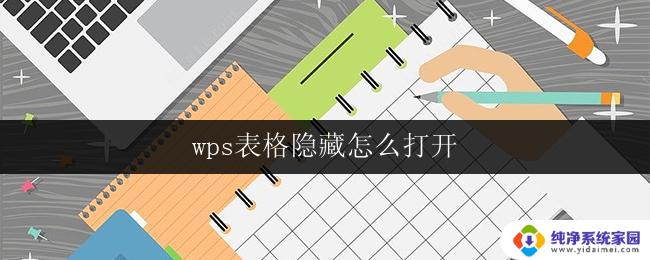 wps表格隐藏怎么打开 wps表格隐藏行怎么打开