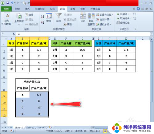 excel如何将两个表格内容汇总到一起 多个表格数据整合到同一表格