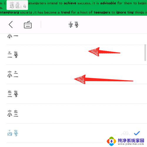 使用平板wps怎么改变字体的大小 手机版wps office字体调整方法