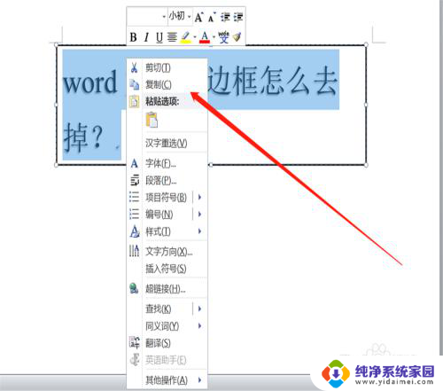 怎么样删除文本框的边框 word文本框去掉边框方法