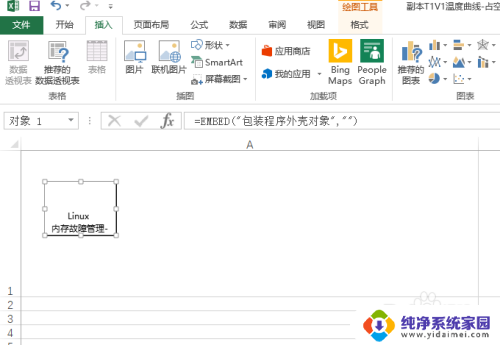 excel嵌入对象图标空白 Excel插入文件后怎么显示图标和文件名