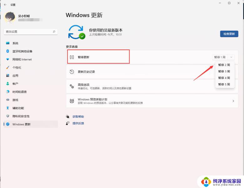 windows11如何关闭系统更新 Win11关闭自动更新的步骤