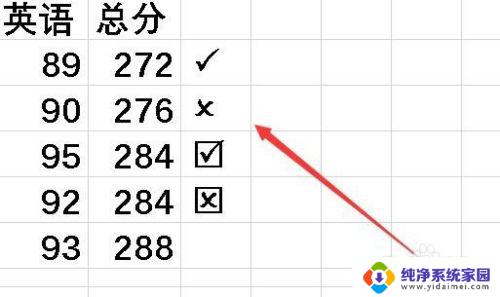 excel表格里打对号 在Excel表格中输入对勾