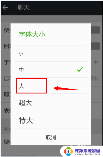 怎样使微信的字体变大 微信字体如何放大