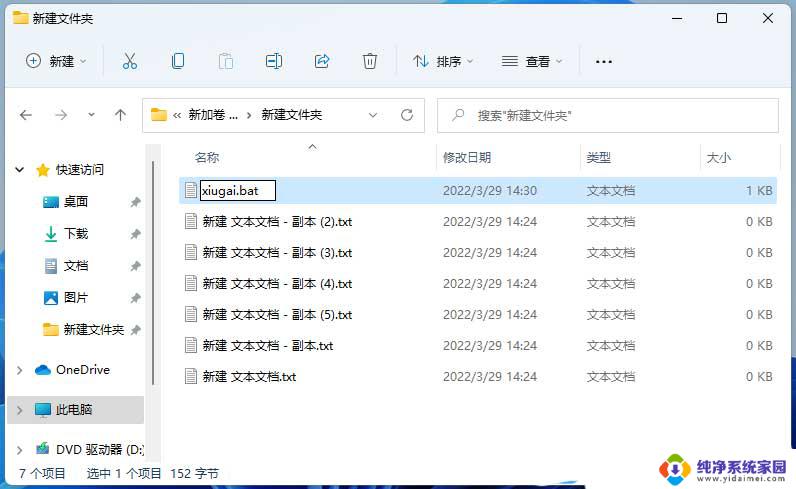 批量改后缀名不改文件名 Win11批量修改文件名的方法