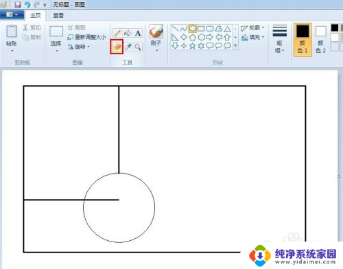 电脑平面图怎么画 电脑自带画图工具画平面图的方法