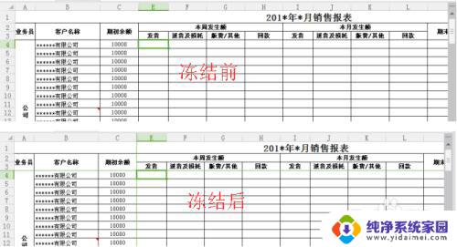 office怎么冻结窗口 Excel如何取消冻结单元格或窗格