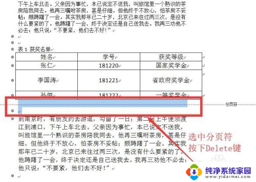 文档分页符怎么删除 如何在Word中清除分节符和分页符