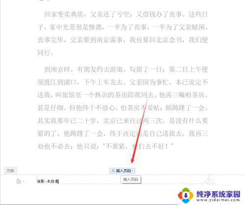 word页脚插入页码 Word文档中如何自定义页脚和页码