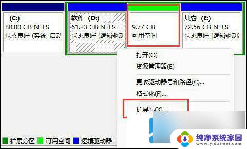 win11c盘扩展卷是灰色的怎么办 win11c盘扩展卷选项不可用解决方法