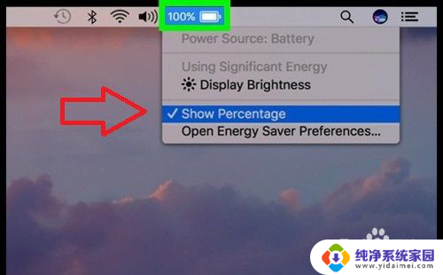 mac如何显示电池百分比 怎么在苹果电脑Mac上设置电池百分比显示