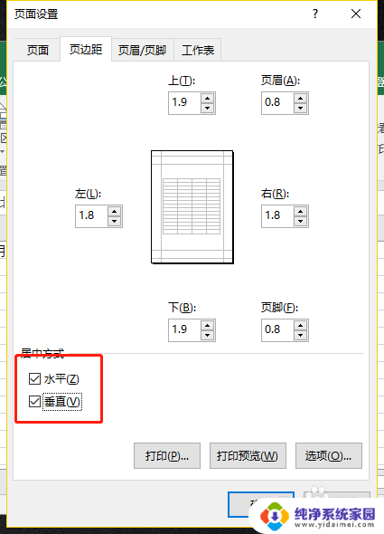 表格打印怎么居中打印到纸中间 怎样将Excel表格打印在纸张的中部位置