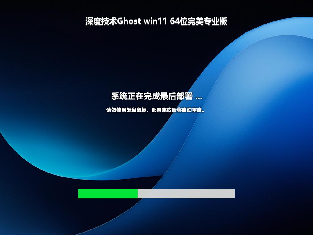 深度技术Ghost win11 64位完美专业版