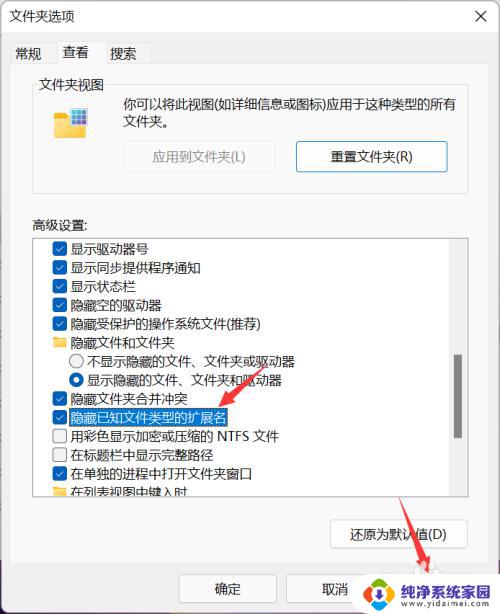 显示后缀名怎么设置 win11 Win11文件名后缀扩展名怎么隐藏