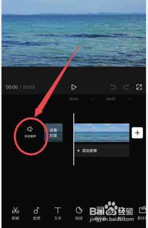如何去除视频中的原声 剪映去除视频原声的方法