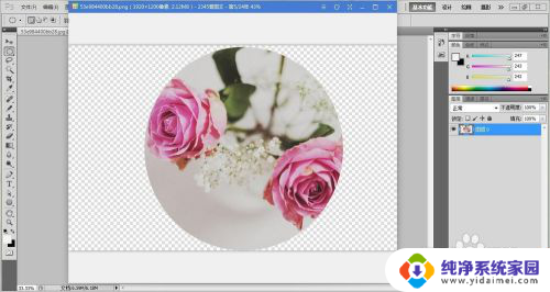 电脑怎么画圆 PS如何将图片修改成圆形且背景透明