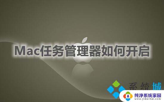 macbook任务管理器怎么打开 苹果电脑如何打开任务管理器