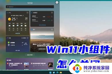 win11怎么把小组件关闭 Win11小组件关闭教程