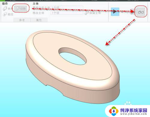 creo6.0布尔运算在哪个工具栏 Creo实体布尔运算技巧