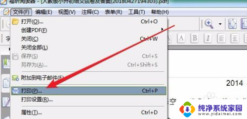 pdf怎么打印其中一页 如何在打印PDF文档时设置只打印指定页码