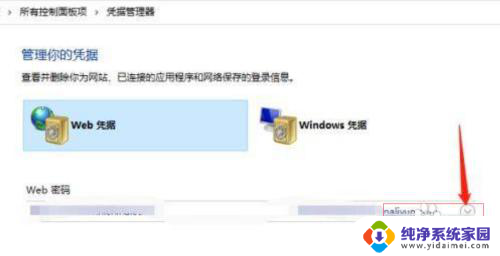 如何查看凭据管理器中的密码 win10网络凭据密码保存位置