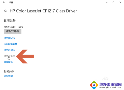 打印机首选项怎么设置 Windows10打印设置中如何调整首选项